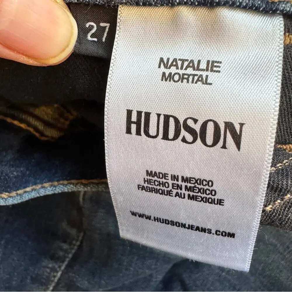 Hudson Blue Natalie Mortal Skinny Jeans Womens 27 Classic Fall Denim Ankle